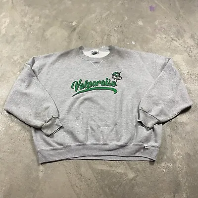 90s VTG RUSSELL ATHLETIC XL Sweatshirt VALPARAISO Vikings V Stitch High School • $11.99