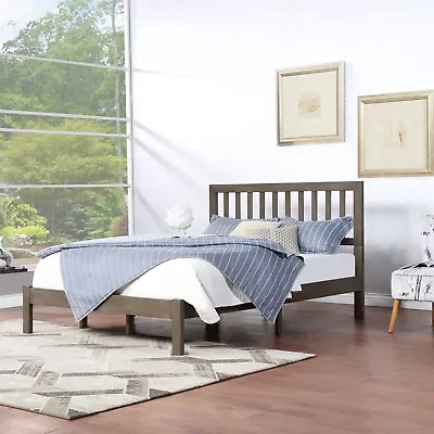 Contessa Modern Farmhouse Acacia Wood Queen Bed Platform • $101.89