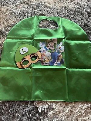 Luigi Cape And Mask Super Mario Costume • $15