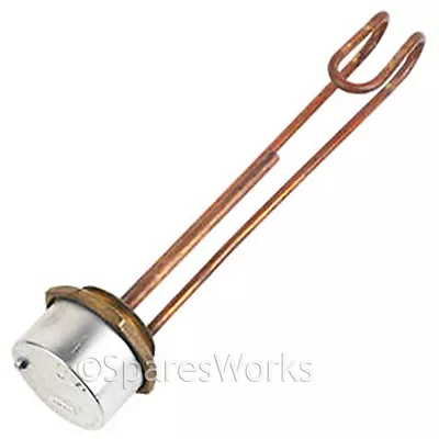 14  Immersion Heater Copper Hot Water Boiler System Heating Element + Thermostat • £20.95