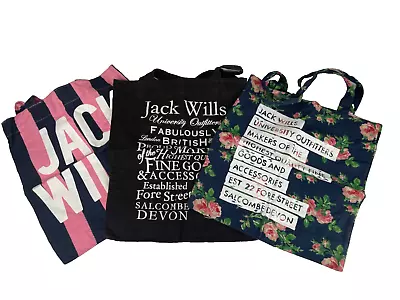 3x Jack Wills Tote Bags Various Designs • £12.99