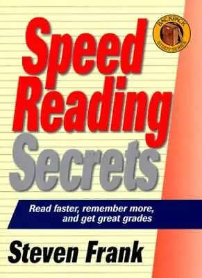 $159.98 • Buy Backpack Series-Speed Reading Secrets (Backpack Studies) - Paperback - GOOD