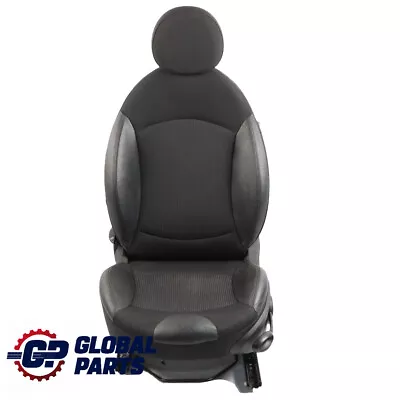 Mini Cooper R55 R56 LCI Sport Black Cloth / Black Leather Front Left N/S Seat • $389.48