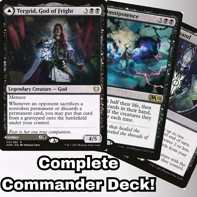 Tergrid God Of Fright Commander Deck EDH 100 Magic Cards Custom Deck MTG Black • $62.99