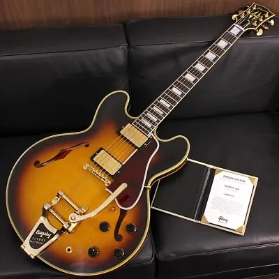 Gibson ML 1959 ES-355 Reissue W/Bigsby Vintage Wide Burst Light Aged SN. A930779 • $9109.43