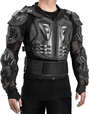 OHMOTOR Motorbike Protective Armour Chest Back Spine Armor Protector Motocross M • $53.95