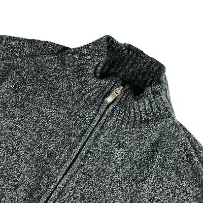 Enzo Mantovani Men's 100% Wool 1/4 Zip Pullover Sweater Gray • XL • $22.56