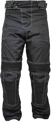 Cordura Textile Motorcycle Pants Adventure Touring Motorbike Armored Trousers • $58.99