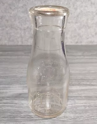 HP Hood & Sons Dairy Experts Pint Size Glass Milk Bottle Boston Mass 1924 OJ Cap • $32.95