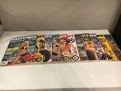 EASYRIDER Magazine Lot 2008 PARTIAL YEAR 11  ISSUES Centerfolds Motorcycle MAGS • $12