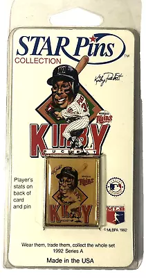 Kirby Puckett 1992 MLB Star Pins Baseball Collection Series A Minnesota Twins • $24.98