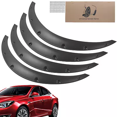 4 Pcs Universal Car Fender Flares Flexible Durable Body Wheel Extra Wide Arches • $35.86