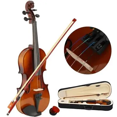 1/2 Practice Right Handed Fit  7-9 Years Old Student Acoustic Violin With Case • $40.99