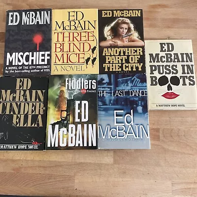 Ed McBain Lot Of 6 Hardcover Books • $6.99