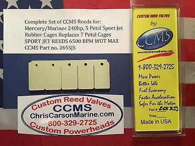 CCMS Mercury/Mariner 240hp Sport Jet Outboard Reed 5 Petal Rubber Cage PN.265SJS • $125