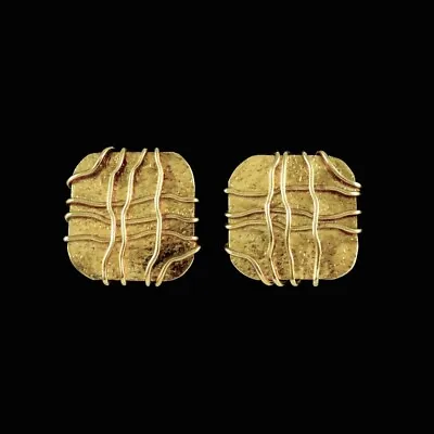 Gerda Lynggaard For Monies. Ear Clips - Gold Foil. • $250