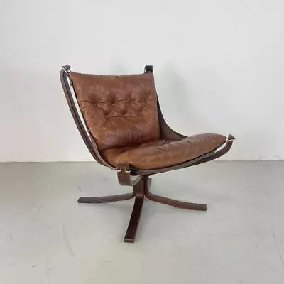 DANISH FALCON CHAIR SIGURD RESELL RESSELL 60s 70s MIDCENTURY BROWN #4203 • $1890.14