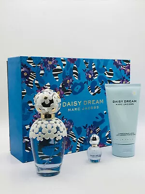 Daisy Dream 3pc Set Women Perfume Edt Spray 3.4 Oz Body Lotion 5.0 Oz Mini • $144.95