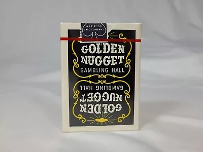 Vintage Golden Nugget Gambling Hall Playing Cards Deck Black Yellow NEW SEALED!  • $212