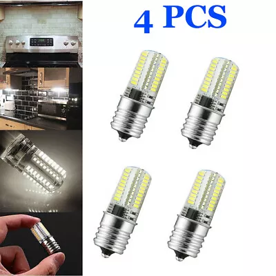 US 4 Pack E17 LED Bulb Dimmable 4W Microwave Light Bulbs 6000K Daylight White • $16.99