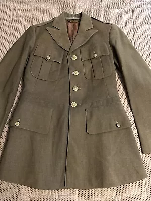 1920-30 US Army Enlisted Wool Dress Uniform Coat Jacket Brass Buttons Military • $74.88