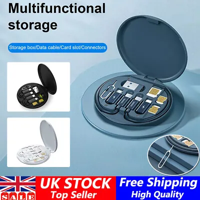 Mini Digital Gadgets Storage Box Data Cable Battery Charger Portable Gadget UK- • £10.89