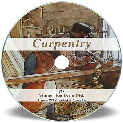 200 Rare Woodworking Carpentry Books On DVD - Learn Wood Turning Lathe Tools 58 • £4.45