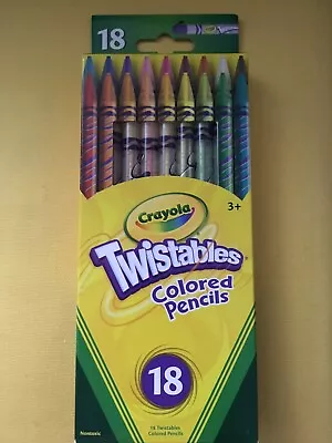 Crayola Twistables Colored Pencils Assorted Colors 18 Ea • £7.61