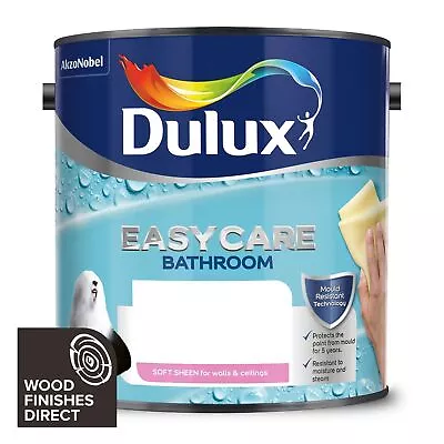 Dulux Easycare Paint - Bathroom Soft Sheen 1L & 2.5L - All Colours - Free P&P • £33.22