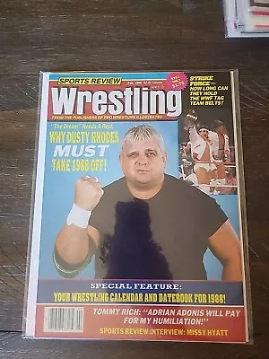 1988 February SPORTS REVIEW WRESTLING  Dusty Rhodes Missy Hyatt (CP159) • $19.99