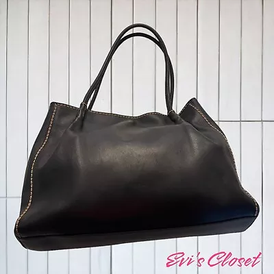 Marco Buggiani Genuine Leather Handbag. Made In Italy. Color Dark Brown. • $58.65