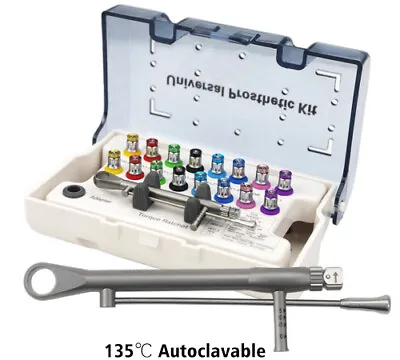 $99 • Buy Dental Universal Implant Prosthetic Kit Torque Wrench Screw Drivers Remover +Box