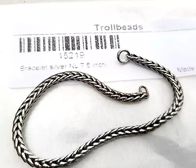 TROLLBEADS 15219 Bracelet Sterling Silver Makes 7.5  Bracelet (6.5  Actual ) New • $29