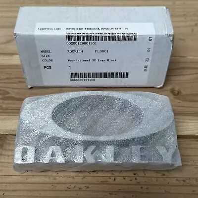 New Oakley Foundational 3D Logo Block Metal Case Display NIB • $46