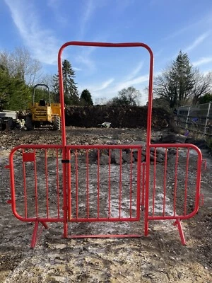 £110 • Buy Red Pedestrian Crowd Safety Site Fencing Barrier Access Gate Heavy Duty