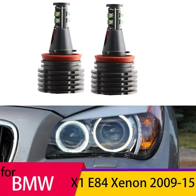 2x H8 LED Angel Eyes Marker Lights Bulbs Lamps For BMW X1 E84 Xenon 2009-2015 • $30.99