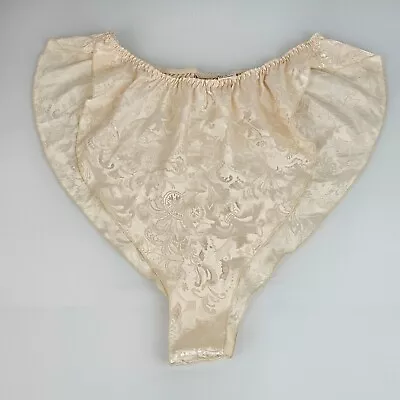 Vintage Victoria's Secret Gold Label Satin Tap Panties Flutter Shorts Bottoms M • $34.99