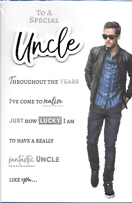 Special Uncle Birthday Card With A Modern Design Quality Card With 8 Page Insert • £2.79