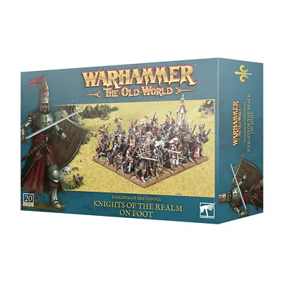 Bretonnian Knights Of The Realm On Foot | Warhammer The Old World Minis • £50