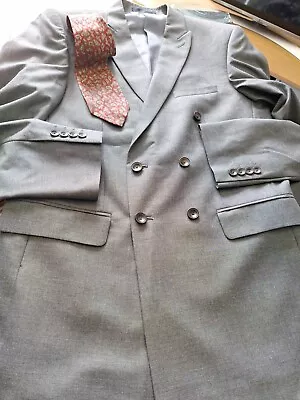 Men 1940s Style Double Breasted Suit Swing Jive Gangster Ch38 Tr 32w31L • £25