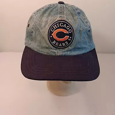 VINTAGE NFL PROLINE Chicago Bears Denim Snapback Hat • $19.95
