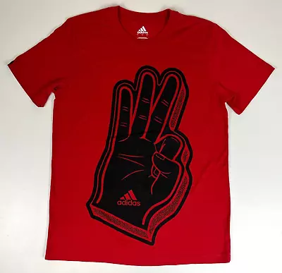 Men's Adidas Graphic T-Shirt Hand Gesture Sz L • $11.95