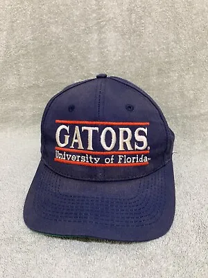 Vintage Florida Gators The Game Snapback Hat Split Bar RARE Navy Blue Cap Hat • $29.99