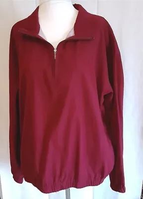 Eddie Bauer Jacket Golf Windbreaker L Dark Berry Wind Shirt New • $19.89