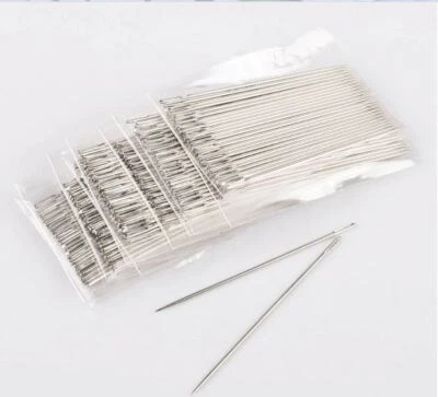 $3.59 • Buy 25 Pc Lot Stainless Steel Large Eye Sewing Needles Embroidery Tapestry