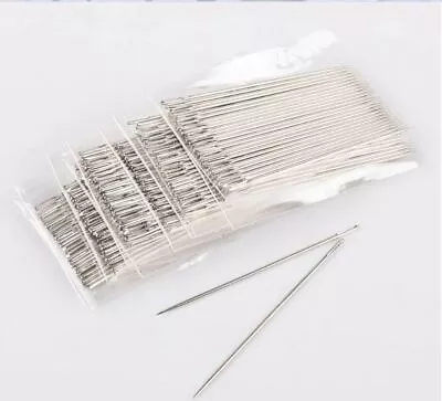 25 Pc Lot Stainless Steel Large Eye Sewing Needles • $3.39