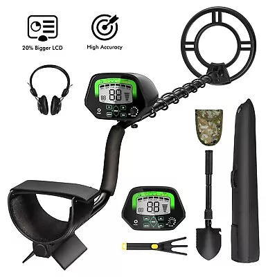 Metal Detector Kit High Accuracy Metal Detector W/ Waterproof Coil Carrying Bag • £72.95