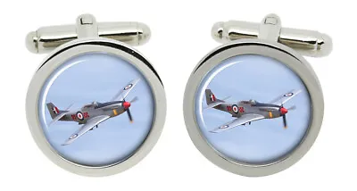 P-51 Mustang Aircraft Cufflinks In Chrome Box • $24.88