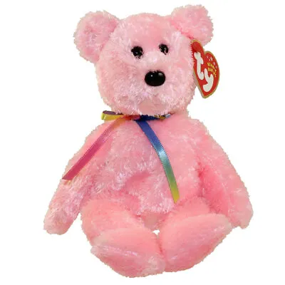 TY Beanie Baby - SHERBET The Bear (Pink Version) (8.5 Inch) - MWMTs Stuffed Toy • $9.89