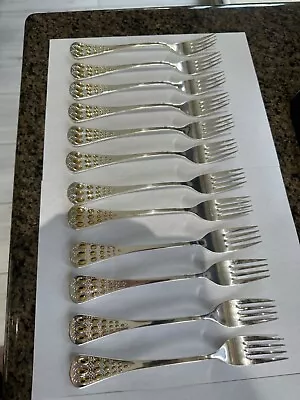$2300 • Buy Rosenthal Wiinblad Romance Sterling Silver Silverware. 12 Place Settings.